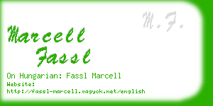 marcell fassl business card